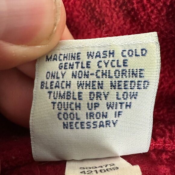 Old Navy Mens Red Polyester Half-Zip Fleece Pullover Sweater Size M - Picture 4 of 4